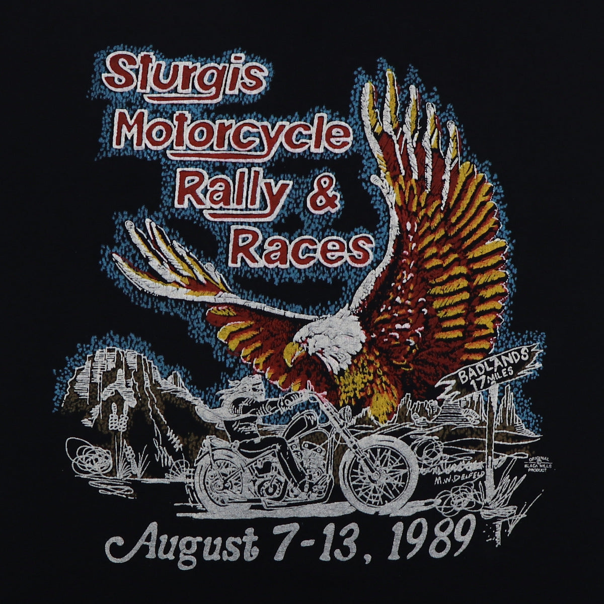 1989 Sturgis Motorcycle Rally Bigger Than Ever Shirt | Authentic