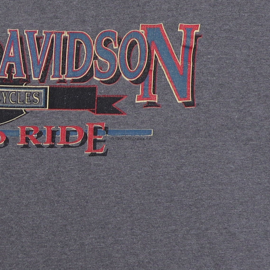 1992 Harley Davidson Live To Ride Shirt