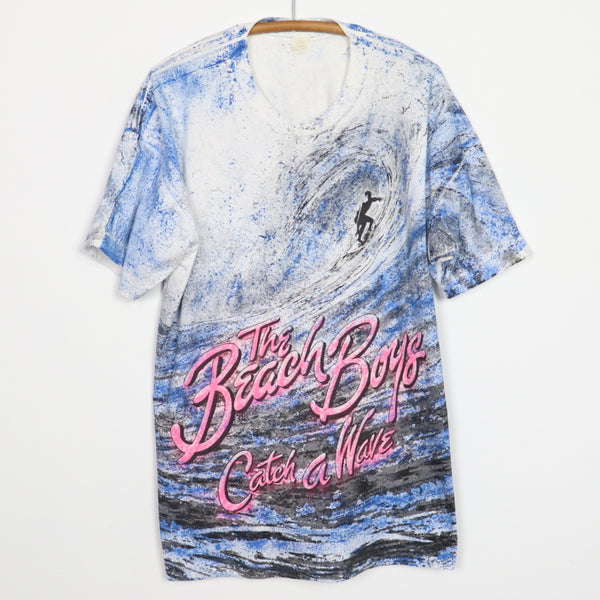 1990 Beach Boys Catch A Wave All Over Print Shirt