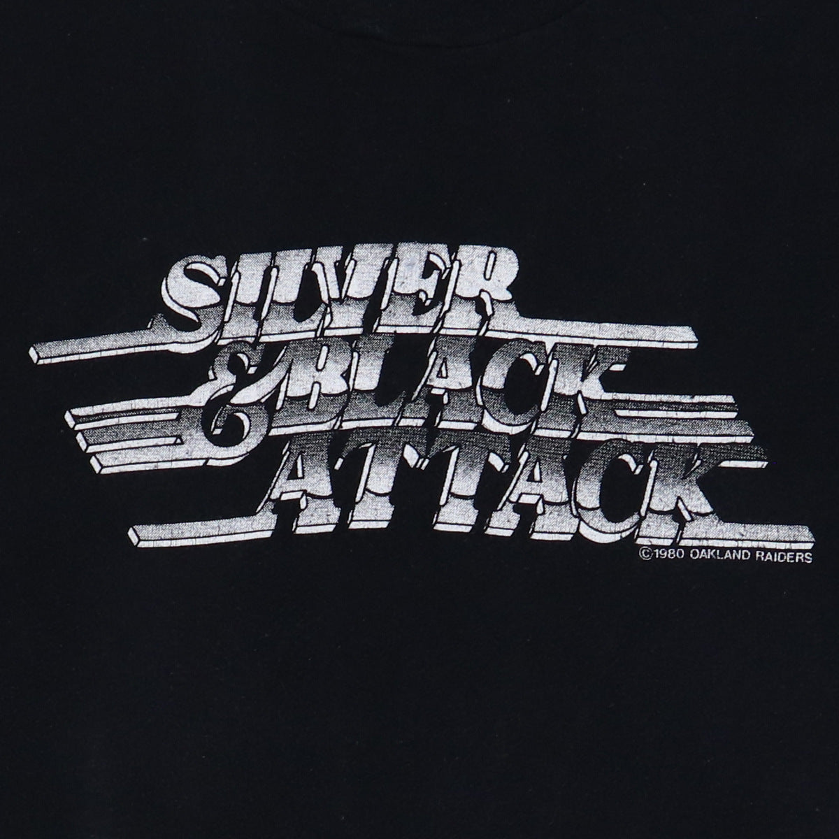 1980 Oakland Raiders Silver & Black Attack Shirt