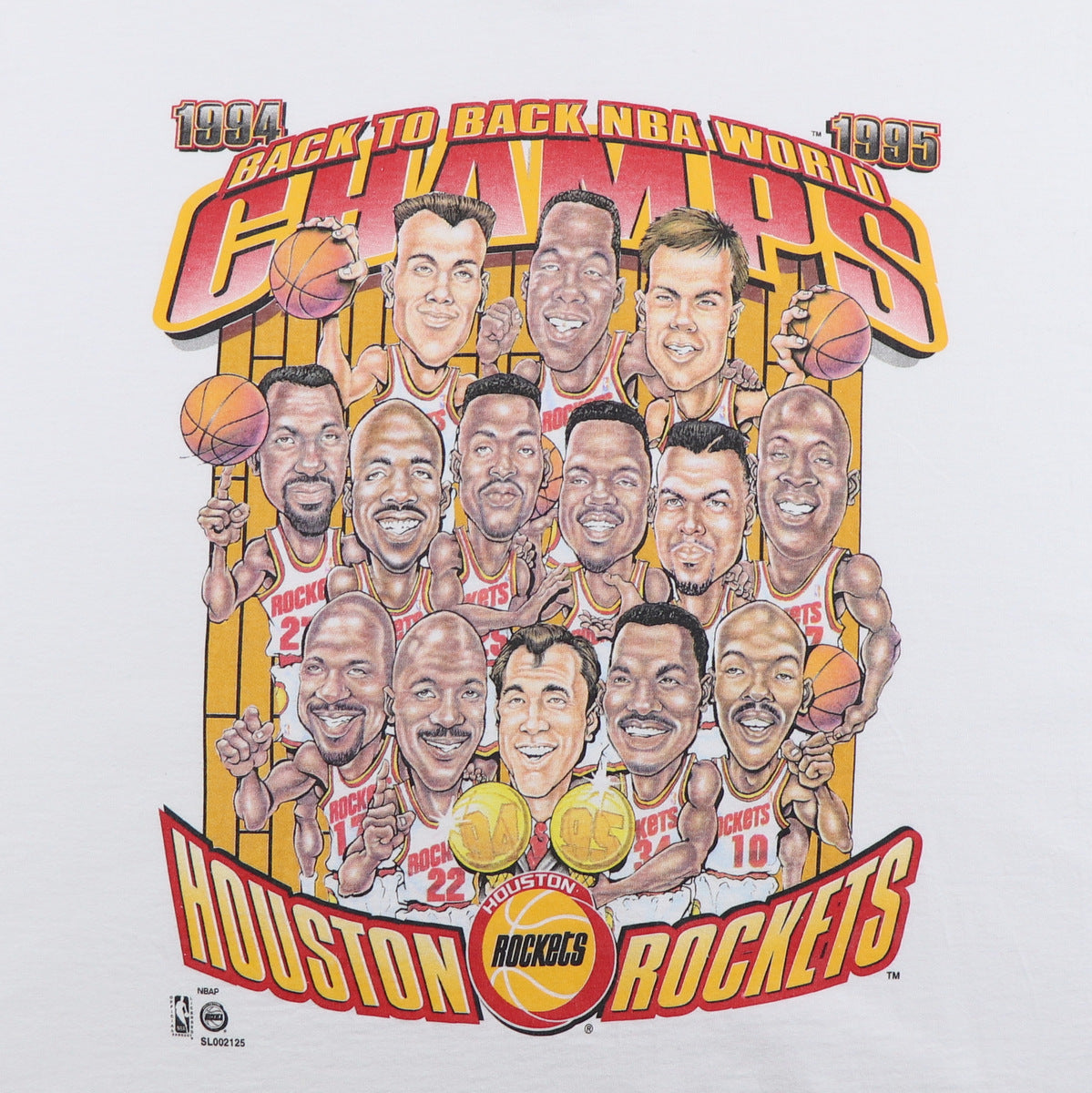 Vintage Houston Rockets 1994 Sponsor Shirt Size X-Large