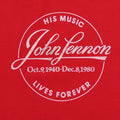 1980 John Lennon His Music Lives Forever Shirt