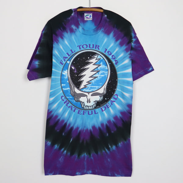 1994 Grateful Dead Fall Tour Liquid Blue Tie Dye Shirt