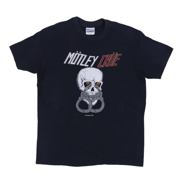 Vintage 1983 Motley Crüe Skull and Handcuffs Painters Cap •Rare Original• Original vintage 1983 Motley Crue Skull Shirt | WyCo Vintage main image 3