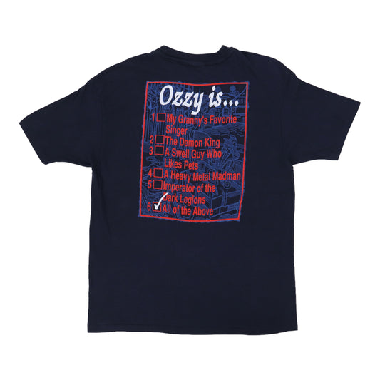 1988 Ozzy Osbourne Checklist Shirt