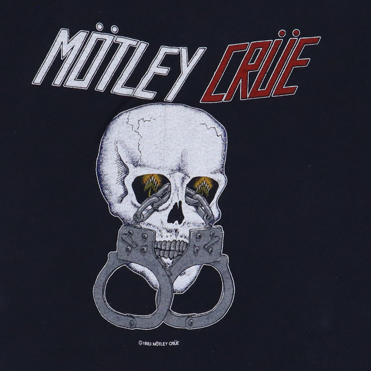 Original vintage 1983 Motley Crue Skull Shirt | WyCo Vintage