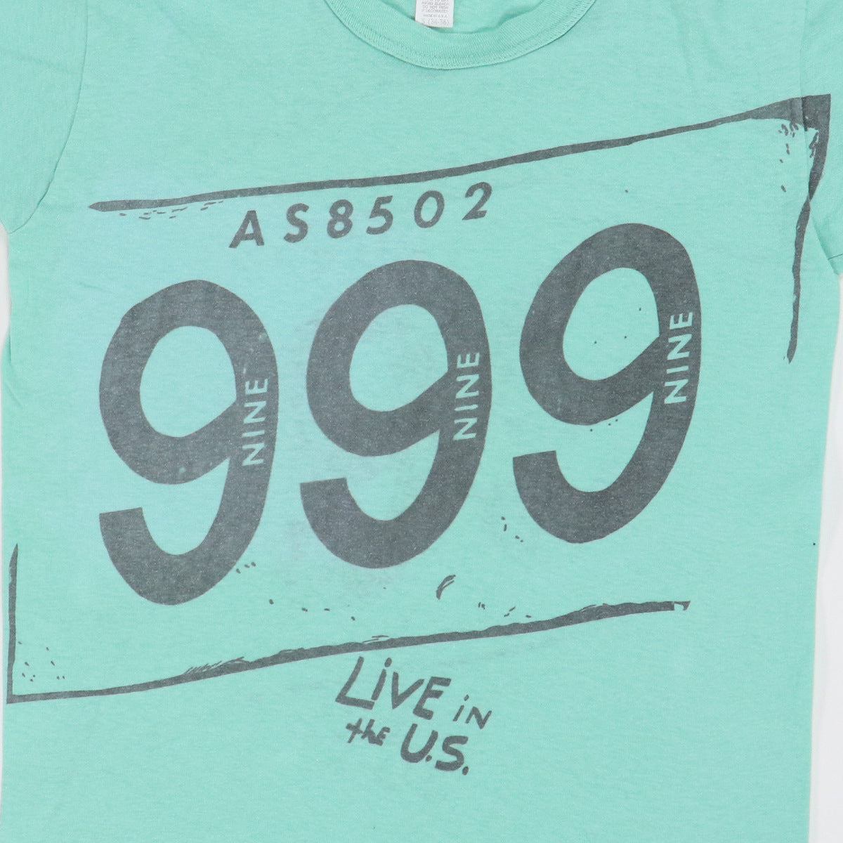 1980 999 Live In The US Tour Shirt