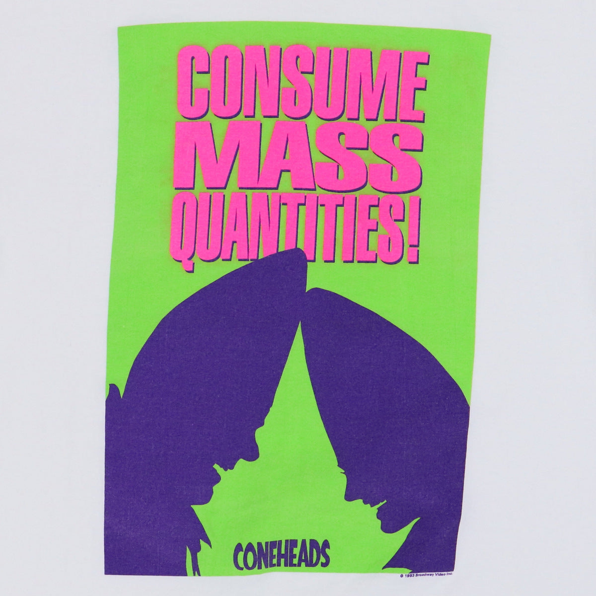 1993 Coneheads Consume Mass Quantities Shirt