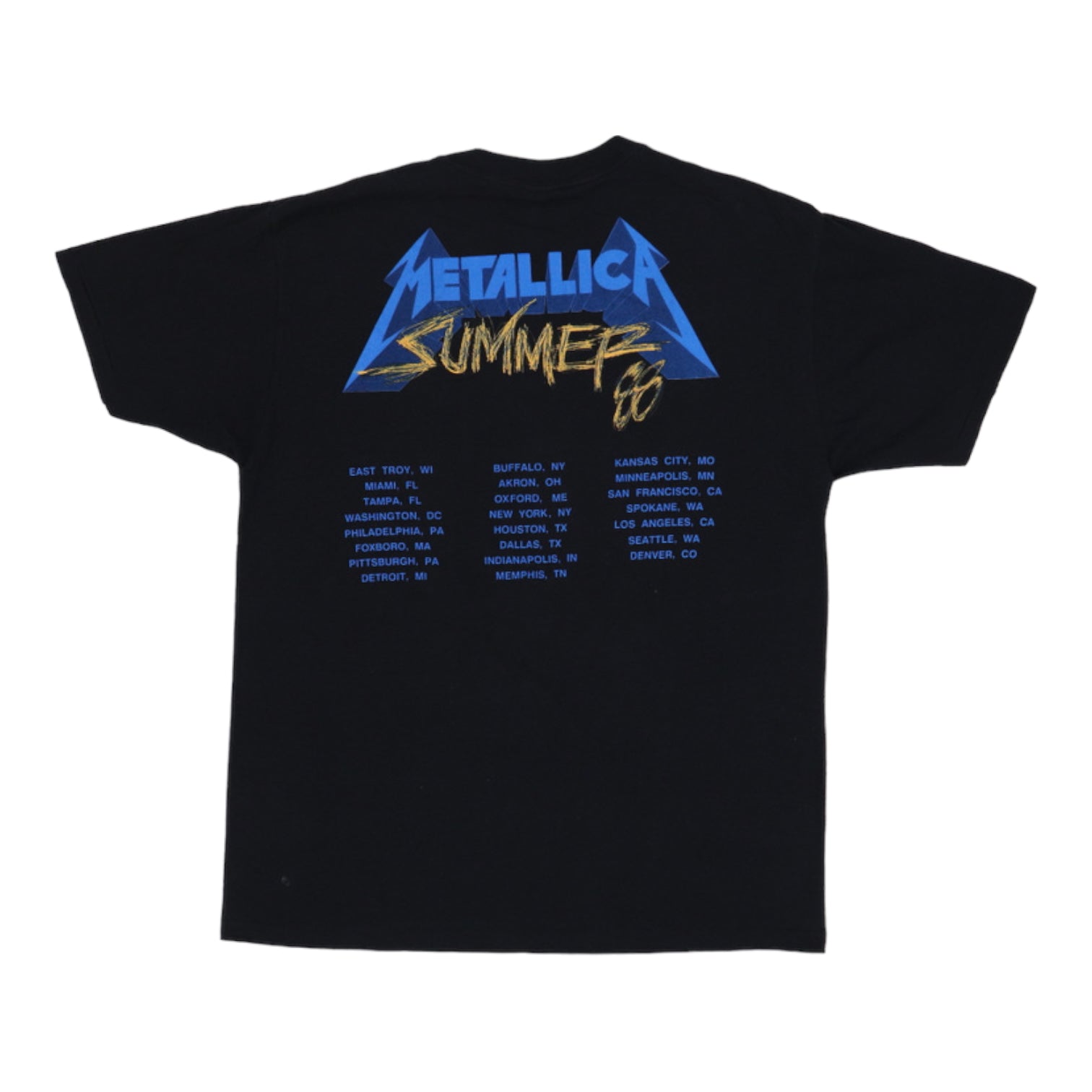 Metallica damaged justice shirt sale