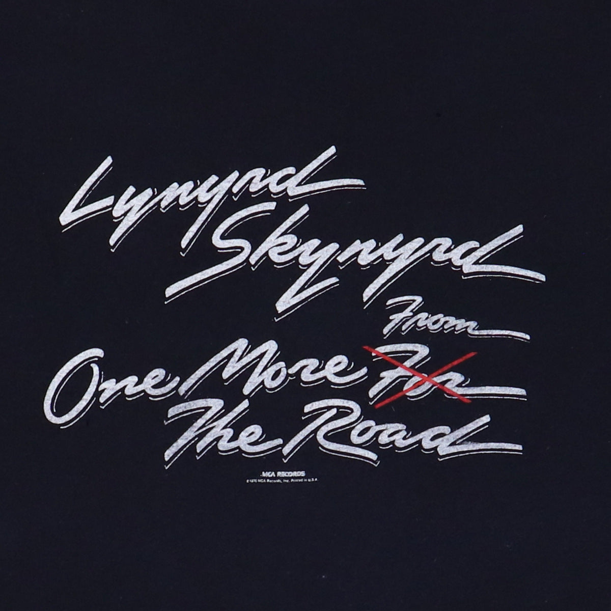 1978 Lynyrd Skynyrd One More From The Road Promo Shirt