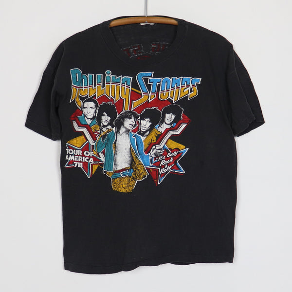 Original vintage 1978 Rolling Stones Tour Of North America Shirt