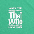 1989 The Who The Kids Are Alright Tour Local Crew Shirt