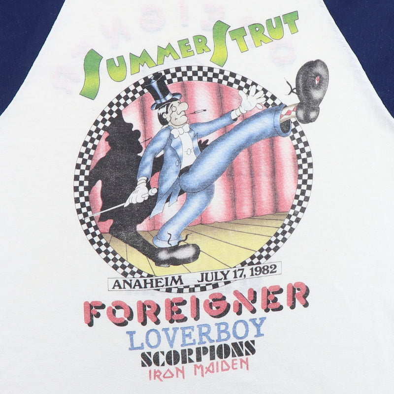 1982 Summer Strut Foreigner Concert Tour Jersey Shirt | WyCo Vintage