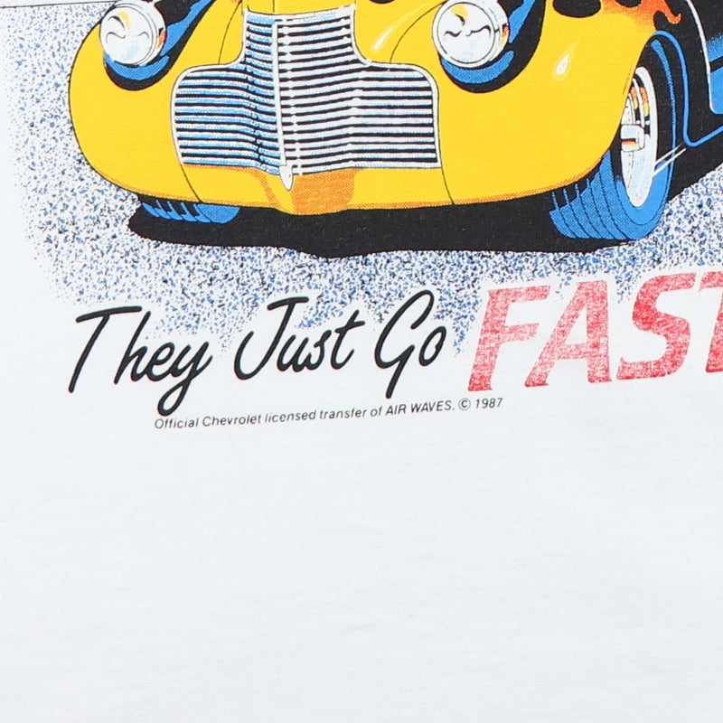 1987 Old Chevys Never Die They Just Go Faster Hot Rod Shirt | WyCo