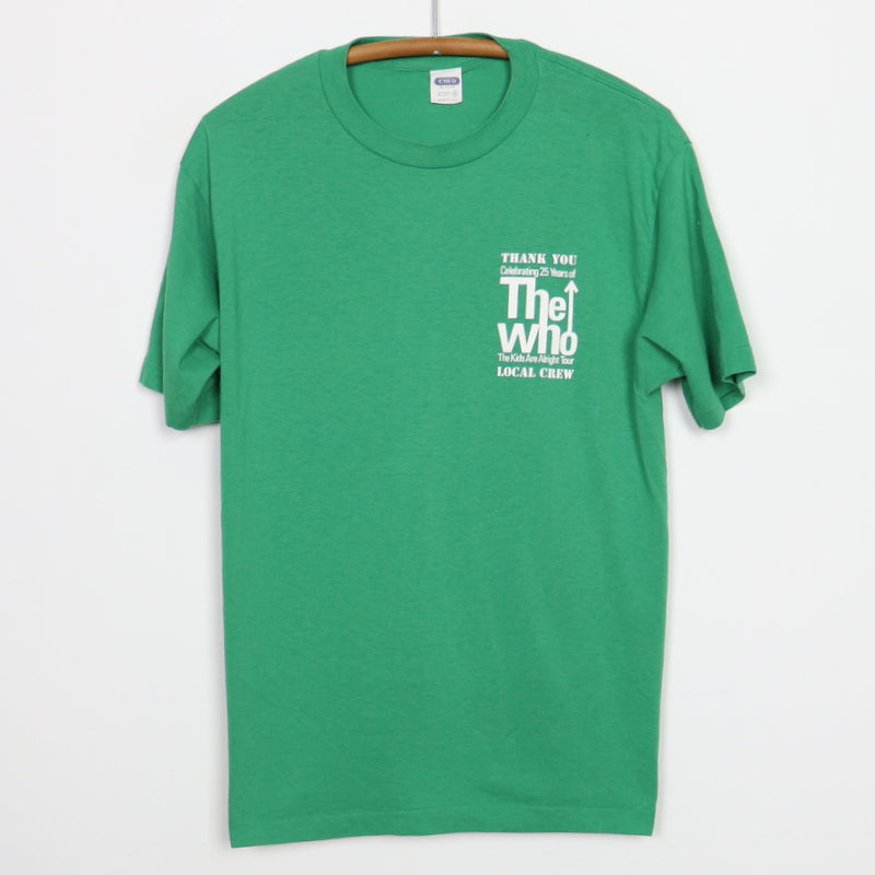 1989 The Who The Kids Are Alright Tour Local Crew Shirt