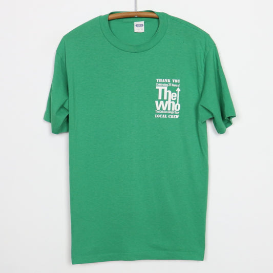 1989 The Who The Kids Are Alright Tour Local Crew Shirt