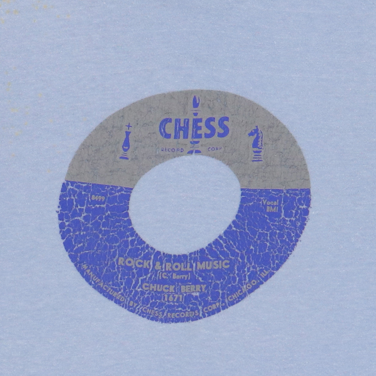 1970s Chuck Berry Chess Records Promo Shirt