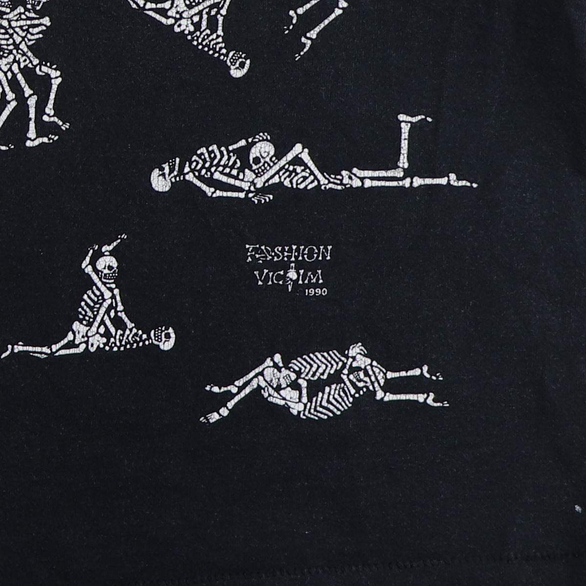 1990 Fashion Victim Skeleton Kama Sutra All Over Print Shirt 