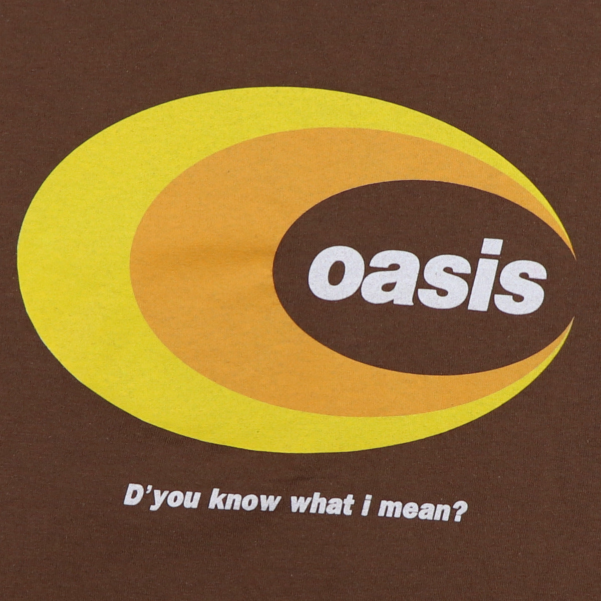 1997 Oasis Be Here Now D'you Know What I Mean Shirt