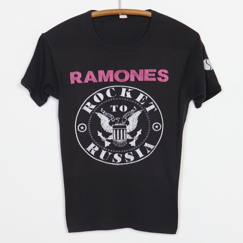 1977 Ramones Rocket To Russia Sire Records Promo Shirt