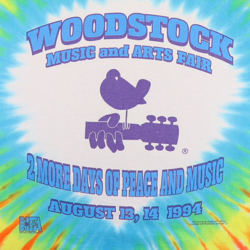 1994 Woodstock Music Festival Tie Dye Shirt