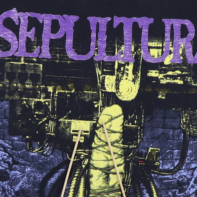 1993 Sepultura Chaos A.D. Shirt | Authentic Vintage Tee – WyCo Vintage