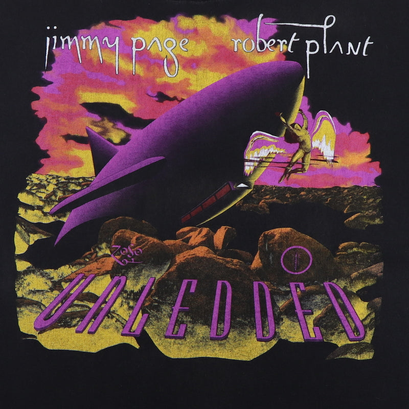 1995 Jimmy Page Robert Plant Unledded World Tour Shirt | Authentic