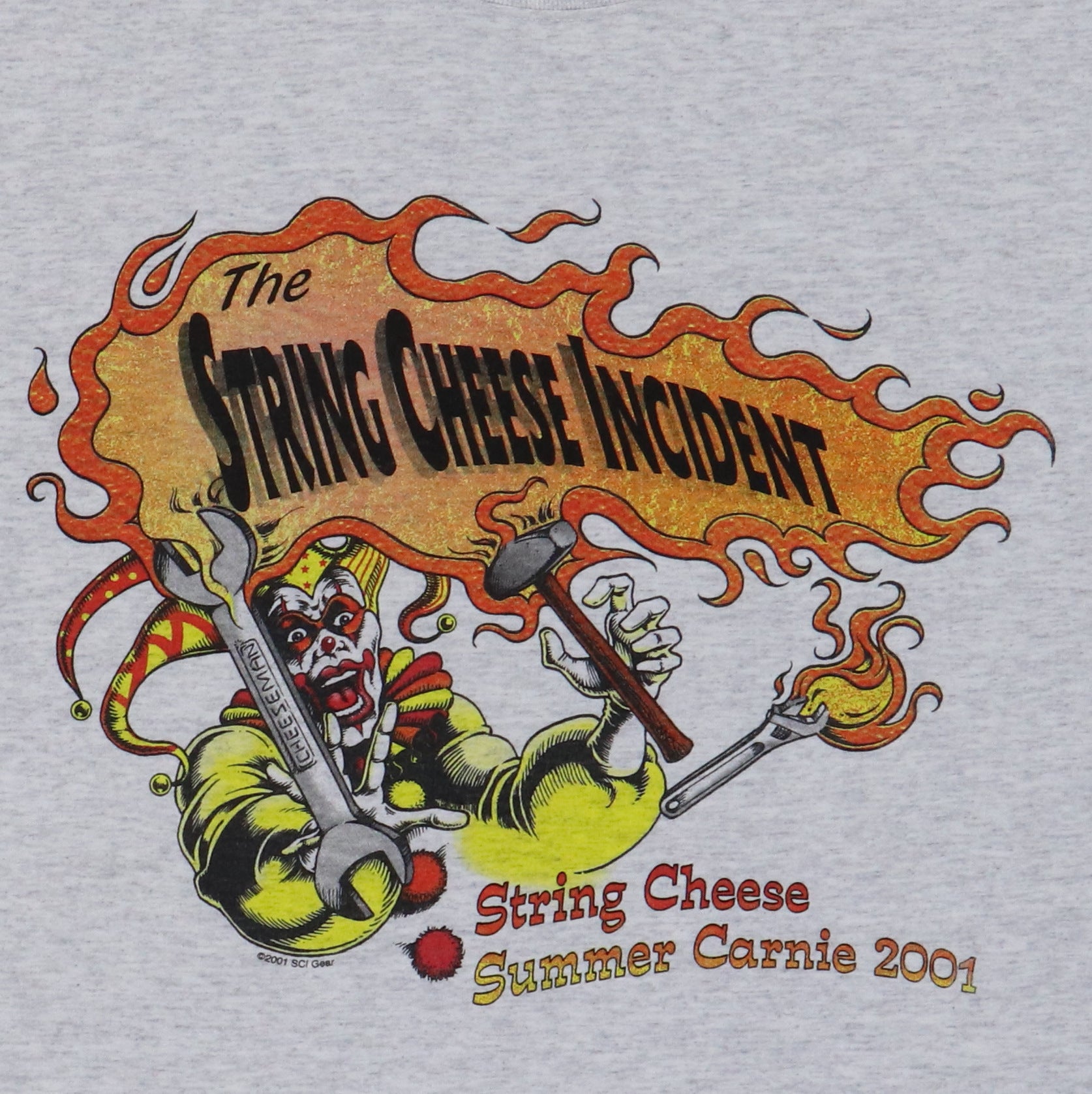 2001 String Cheese Incident Summer Carnie Tour Shirt | Authentic