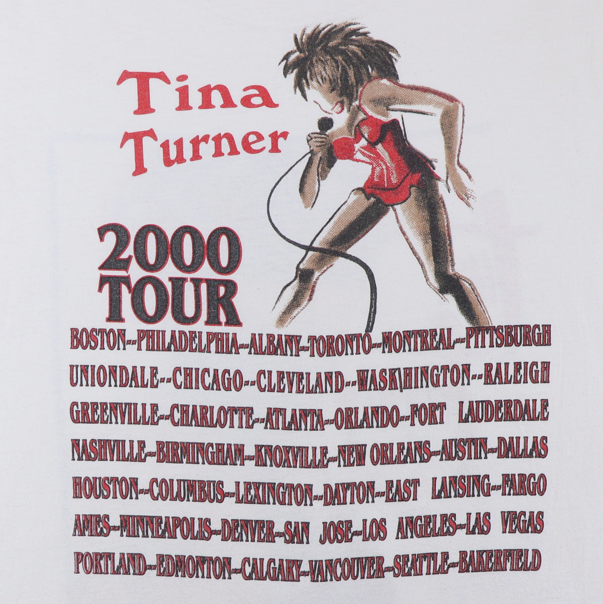 2000 Tina Turner Tour Shirt