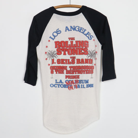 1981 Rolling Stones Los Angeles Tour Jersey Shirt