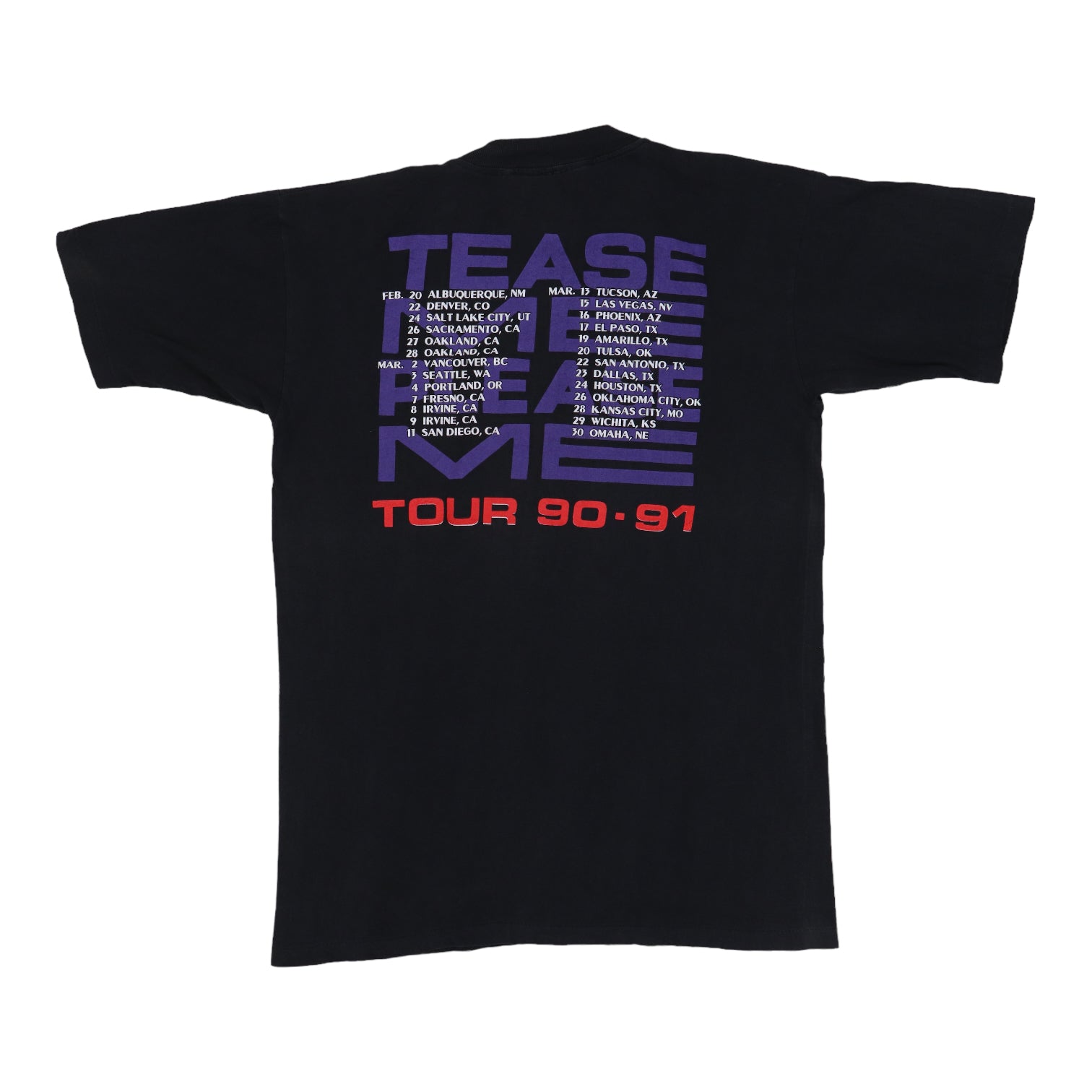 Original vintage 1990 Scorpions Tease Me Please Me Tour Shirt