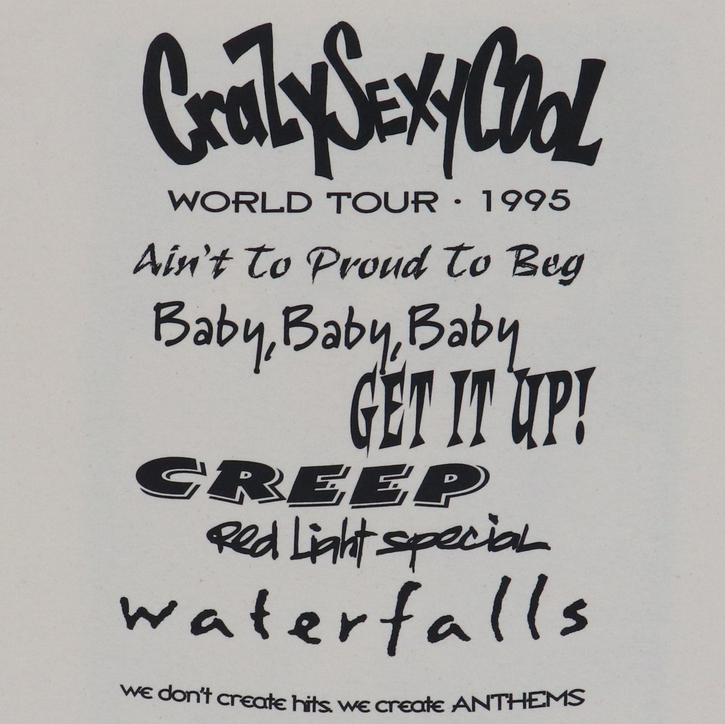 1995 TLC Crazy Sexy Cool Tour Shirt