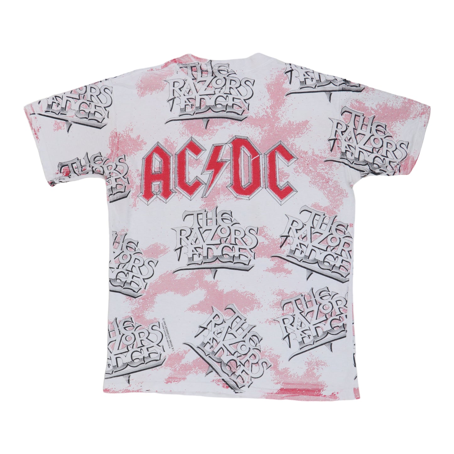 1990 ACDC The Razors Edge All Over Print Shirt