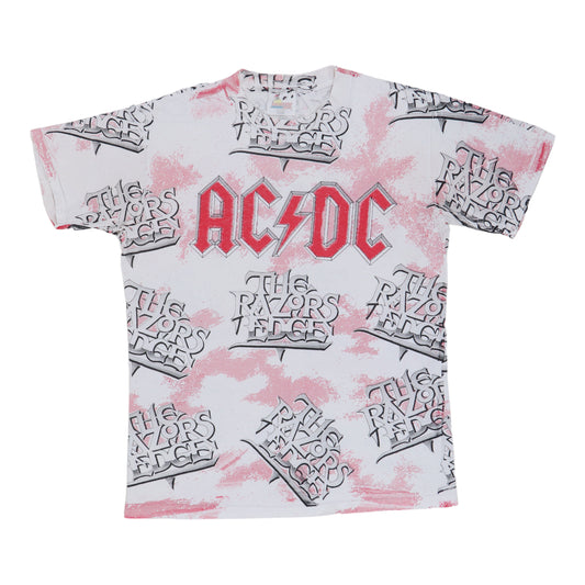 1990 ACDC The Razors Edge All Over Print Shirt