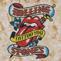 2003 Rolling Stones Tattoo You Liquid Blue Tie Dye Shirt