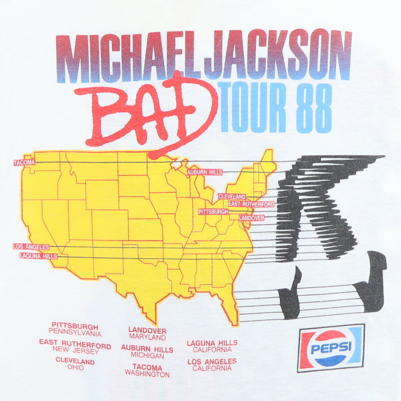 1988 Michael Jackson Bad Tour Shirt | Authentic Vintage Tee