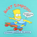 1990 Bart Simpson Skateboard Champion Of The Universe Shirt