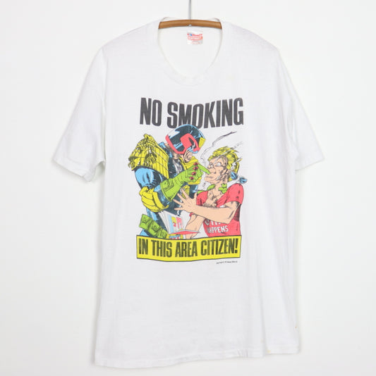 1992 Judge Dredd No Smoking In This Area Citizen Shirt
