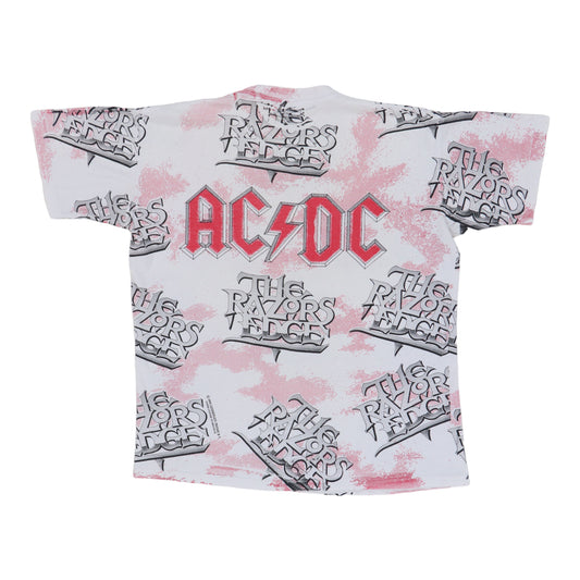 1990 ACDC Razors Edge All Over Print Shirt