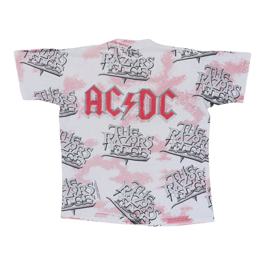 1990 ACDC Razors Edge All Over Print Shirt