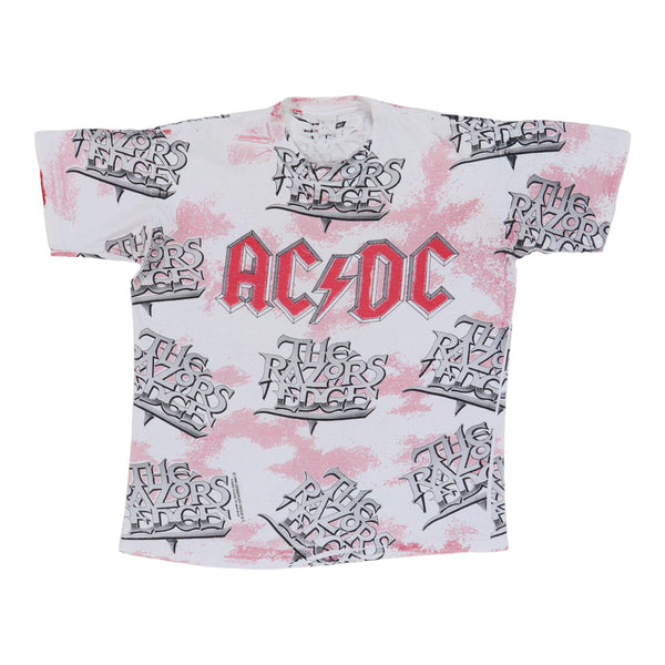 1990 ACDC Razors Edge All Over Print Shirt
