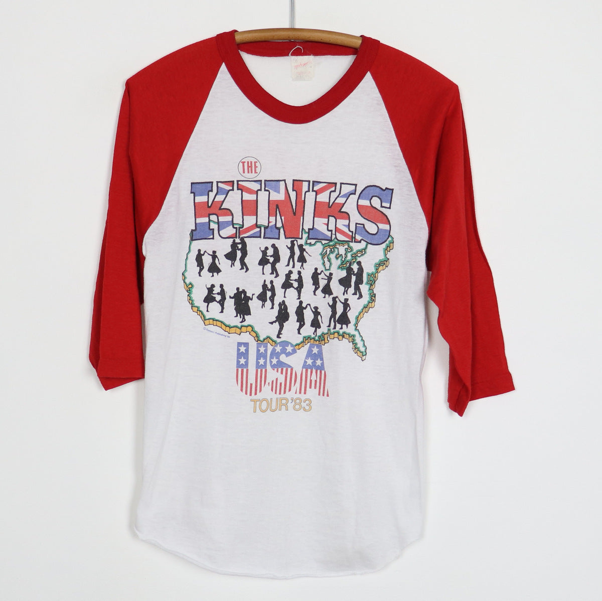 1983 The Kinks State Of Confusion Tour Jersey Shirt WyCo Vintage