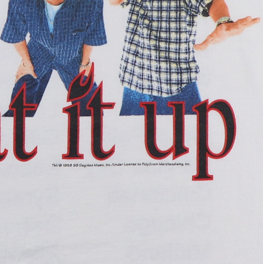 1998 98 Degrees Heat It Up Tour Shirt – WyCo Vintage