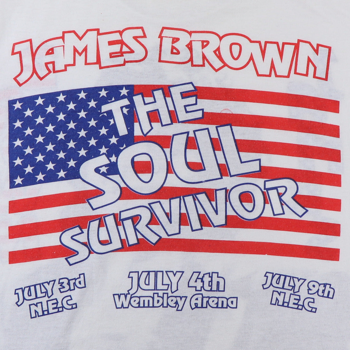 1991 James Brown Soul Survivor Tour Shirt