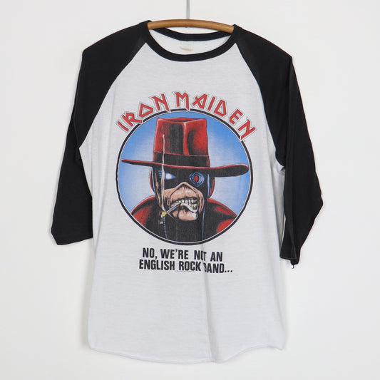 1987 Iron Maiden California Tour Jersey Shirt