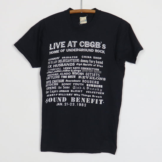 Original vintage 1982 CBGB Sound Benefit Concert Shirt | WyCo Vintage