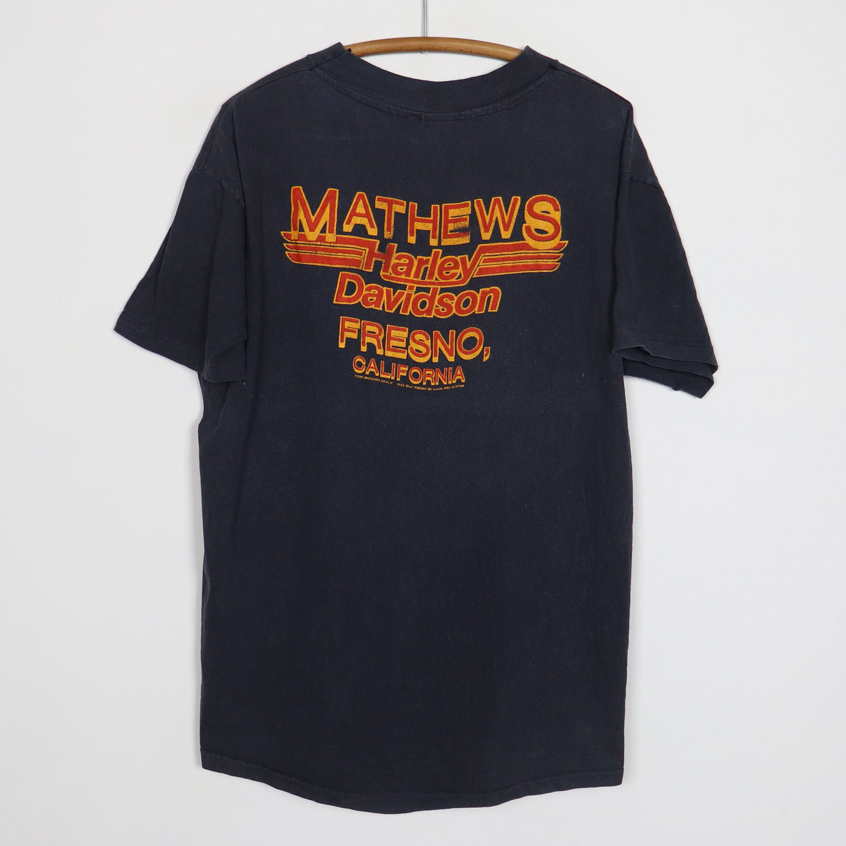Original vintage 1980s Harley Davidson Fresno California Shirt