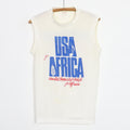 1985 Michael Jackson We Are The World USA For Africa Sleeveless Shirt