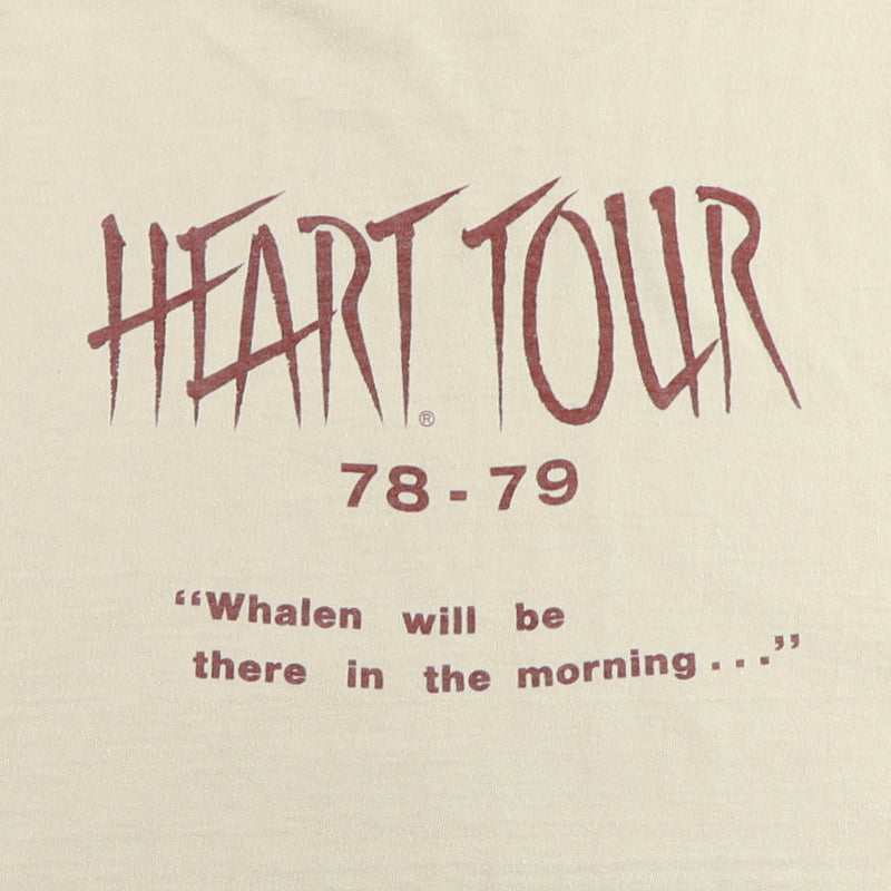 1978 Heart Whalen Inc Rigging Crew Tour Shirt