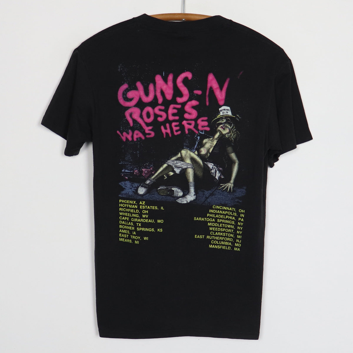 Original vintage 1987 Guns N Roses Was Here Tour Shirt | WyCo Vintage